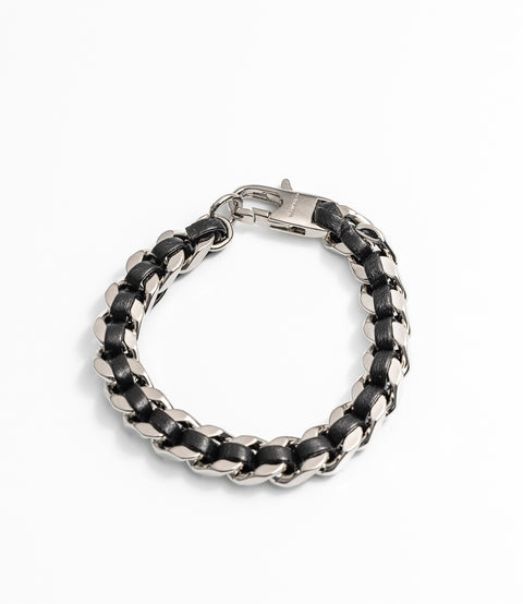 Unisex Leather Braid Bold Bracelet