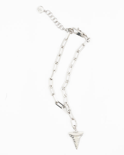 Shark Tooth Charme - Rhodium