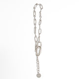 Fancy Chain Necklace - RHODIUM