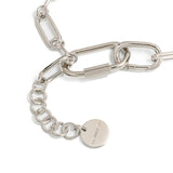 Fancy Chain Necklace - RHODIUM