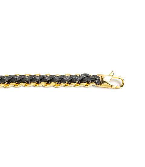 Unisex Leather Braid Bold Bracelet