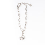 Pretzel Charme - RHODIUM