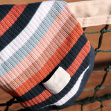 Retro Multi Stripe Grandpa Knit