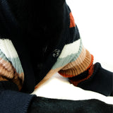 Retro Multi Stripe Grandpa Knit