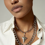 Shark Tooth Charme - RHODIUM